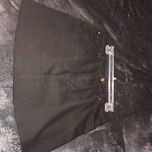Black Denim Skirt
